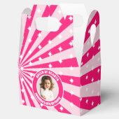 Retro Roze Koningin van Harten Verjaardagsfeest Fo Bedankdoosjes (Geopend)