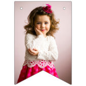 Retro Roze Koningin van Harten Verjaardagsfeest Fo Vlaggetjes (Tweede vlag)