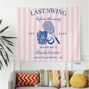 Retro Roze Laatste Swing Voor De Ring Tennis Bach Fleece Deken