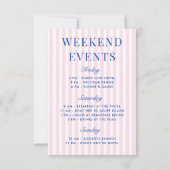 Retro Roze Laatste Swing Voor De Ring Tennis Bach Kaart (Achterkant)