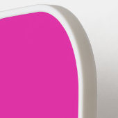 Retro Roze Lucht Drie Dwars Strepen met Naam Pickleball Paddle (Links Detail)