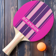 Retro Roze Luchtbord Strepen met Naam