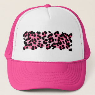 Retro Roze luipaard afdrukken Trucker Pet