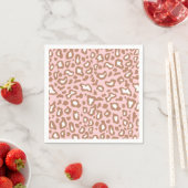 Retro Roze Luipaard Dierprint Feestservetten Servetten (Insitu)