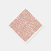 Retro Roze Luipaard Dierprint Feestservetten Servetten (Hoek)