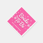 Retro Roze Malibu Stars Vrijgezellenfeest Servet (Hoek)