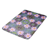 Retro roze margriet bloempatroon badmat (Gekanteld)