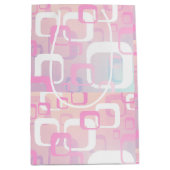 Retro Roze Medium Gift Bag Medium Cadeauzakje (Voorkant)