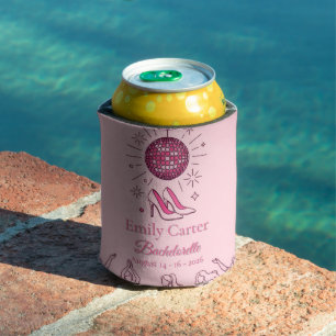 Retro Roze Meisjes Worden Tamer Vrijgezellen Spa Blikjeskoeler