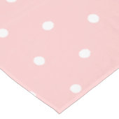 Retro roze met witte poka dots tablet tafelkleed (Gekanteld)