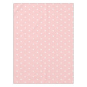 Retro roze met witte poka dots tablet tafelkleed (Voorkant)
