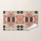 Retro Roze Mid Century Modern Handdoekenset Bad Handdoek (Handdoek)