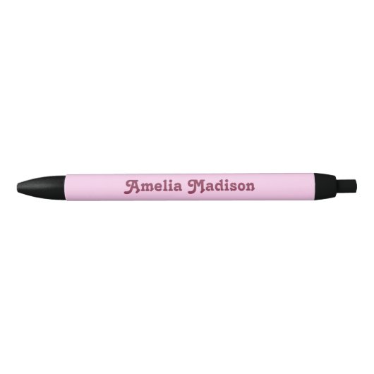 Retro Roze Minimalistische Pen (Voorkant)