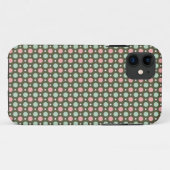 Retro Roze Mint Stippen Patroon Case-Mate iPhone Case (Achterkant (horizontaal))