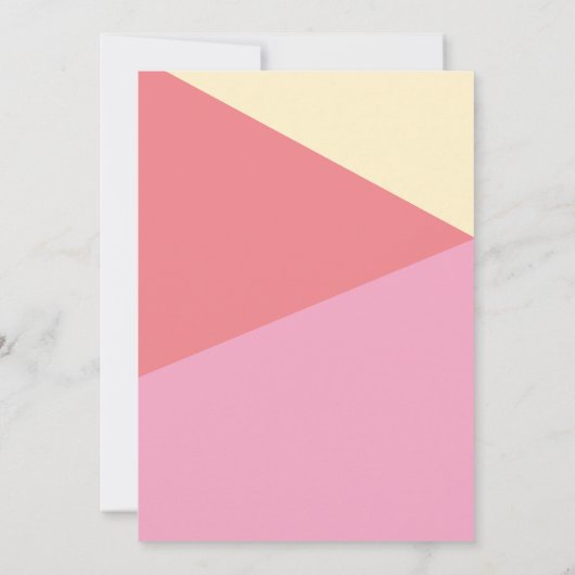 Retro Roze | Modern Girly Any Age verjaardagsfeest Kaart (Achterkant)