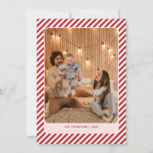 Retro Roze Modern Vrolijk en Helder Kerstmis Feestdagenkaart (Achterkant)