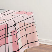 Retro Roze Net en Starbursts Tablecloth Tafelkleed (Voorbeeld)