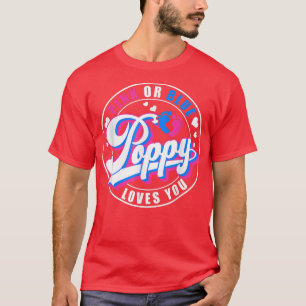 Retro roze of blauwe papaver houdt van je Baby T-shirt