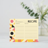 Retro Roze Oranje Geel Vrijgezellenfeest Recipe Ka (Staand voorkant)