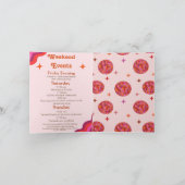 Retro Roze Oranje Laatste disco Bachelorette Weeke (Binnen)