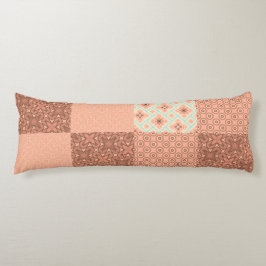 Retro Roze Patchwork Lichaamskussen
