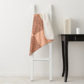 Retro Roze Patchwork Sherpa Deken (In situ)