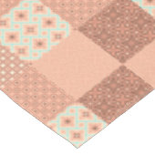 Retro Roze Patchwork Tafelkleed (Gekanteld)