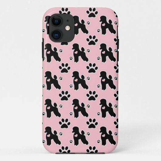 Retro Roze Poodles Case-Mate iPhone Case (Achterkant)