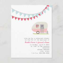 Retro Roze repetitie van de Aansporing van de Aanw Kaart