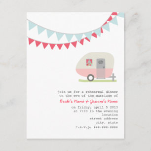 Retro Roze repetitie van de Aansporing van de Aanw Kaart