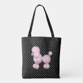 Retro Roze Robuuste aangepaste Canvas tas (Achterkant)