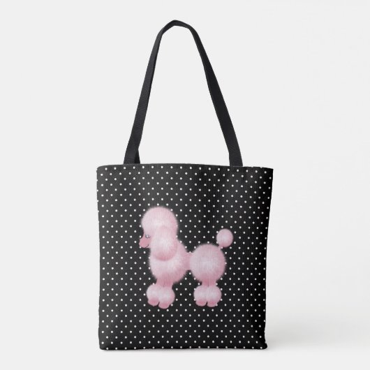 Retro Roze Robuuste aangepaste Canvas tas (Achterkant)