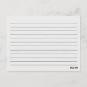 Retro Roze rolletje keukengereedschappen Recipcard Briefkaart (Achterkant)