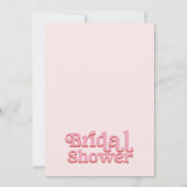 Retro Roze Rood Disco Ball Vrijgezellenfeest Kaart (Achterkant)