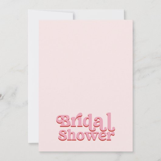 Retro Roze Rood Disco Ball Vrijgezellenfeest Kaart (Achterkant)