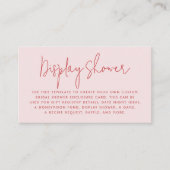 Retro Roze & Rood Groovy Bruidsbrunch Informatiekaartje (Voorkant)