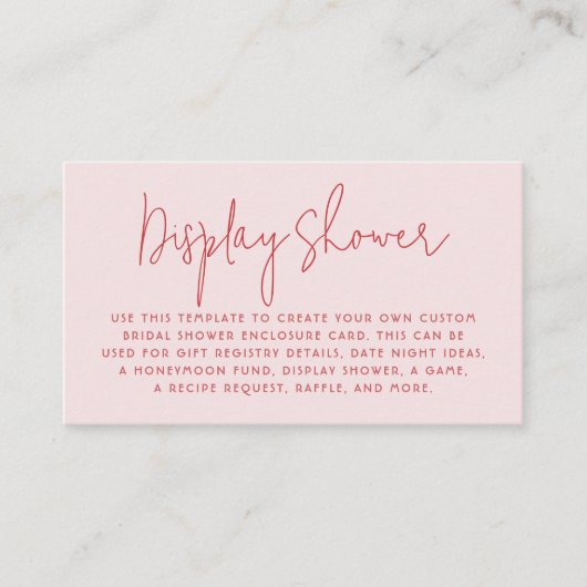 Retro Roze & Rood Groovy Bruidsbrunch Informatiekaartje (Voorkant)