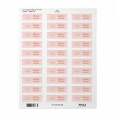 Retro Roze &Rood handschrift bruiloft label (Full Sheet)