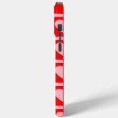 Retro Roze rood hartonderzoek Y2K-patroon Case-Mate iPhone Case (Achterkant / Links)