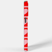 Retro Roze rood hartonderzoek Y2K-patroon Case-Mate iPhone Case (Achterkant / Rechts)