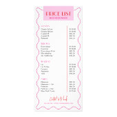 Retro Roze & Rood Make-up Kunstenaar Schoonheid Pr Reclamekaart (Voorkant)