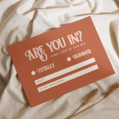 Retro Roze Rood Vette Typografie Kleurrijke Bruilo RSVP Kaartje