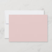 Retro Roze Rood & Zwart Bruiloft RSVP Kaartje (Achterkant)