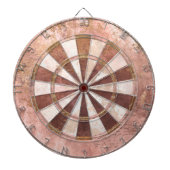 Retro Roze Rustiek Dartbord (Voorkant)