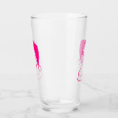 Retro Roze Santa Glas (Rechts)