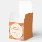 Retro Roze Sinaasappel Custom Vrijgezellenfeest Da Bedankdoosjes (Geopend)