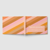 Retro Roze Sinaasappel Custom Vrijgezellenfeest Da Gastenboek (Volledig)