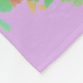 Retro roze sky Kerstmis Fleece Deken (Hoek)