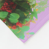 Retro roze sky Kerstmis Fleece Deken (Hoek)