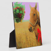 Retro roze sky Kerstmis Fotoplaat (Zijkant)